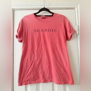 Comfort Colors Coral Pink "SEASIDE" Short Sleeve Tee